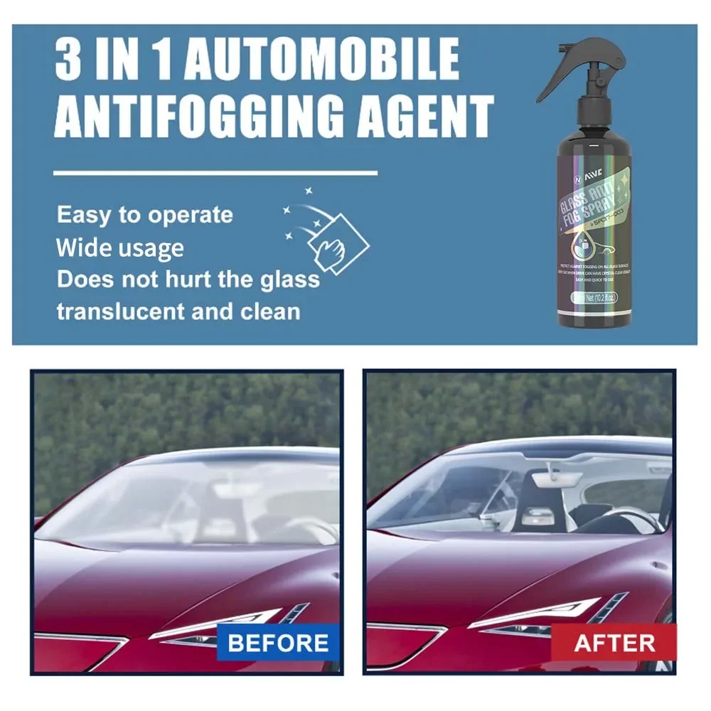 Anti Fog Spray Aivc Anti-fog Coating For Car Windshield Glass Driving Mirror Glasses Window Prevent Fogging Auto Detailing