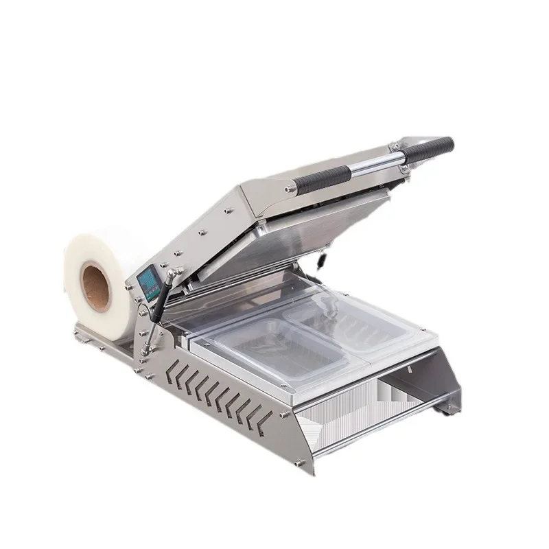 Vegetables Manual Packing Machine Fast Food Tray Sealing Machine Plastic Film Packaging Sealer Heat Seal Sealing Machine