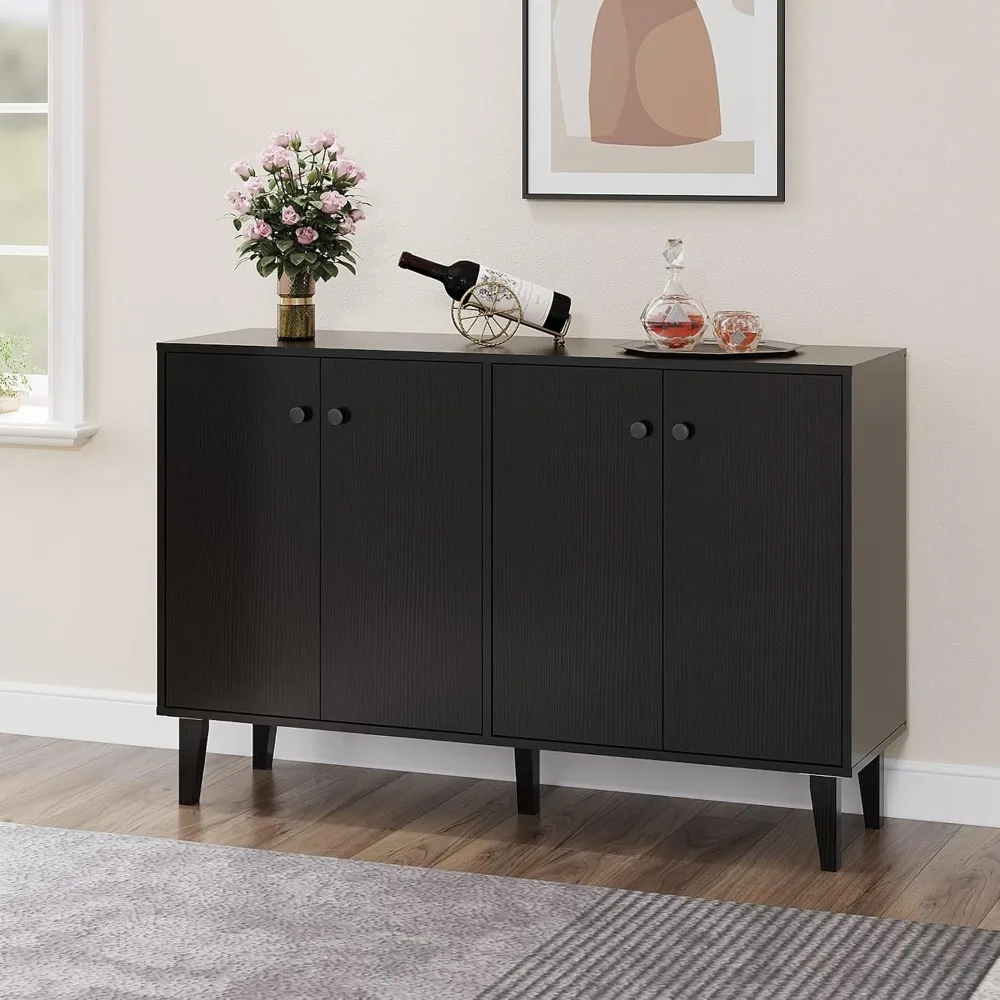 

Sideboard Buffet Cabinet Kitchen Storage Cabinet Living Room 4 Doors Console Table