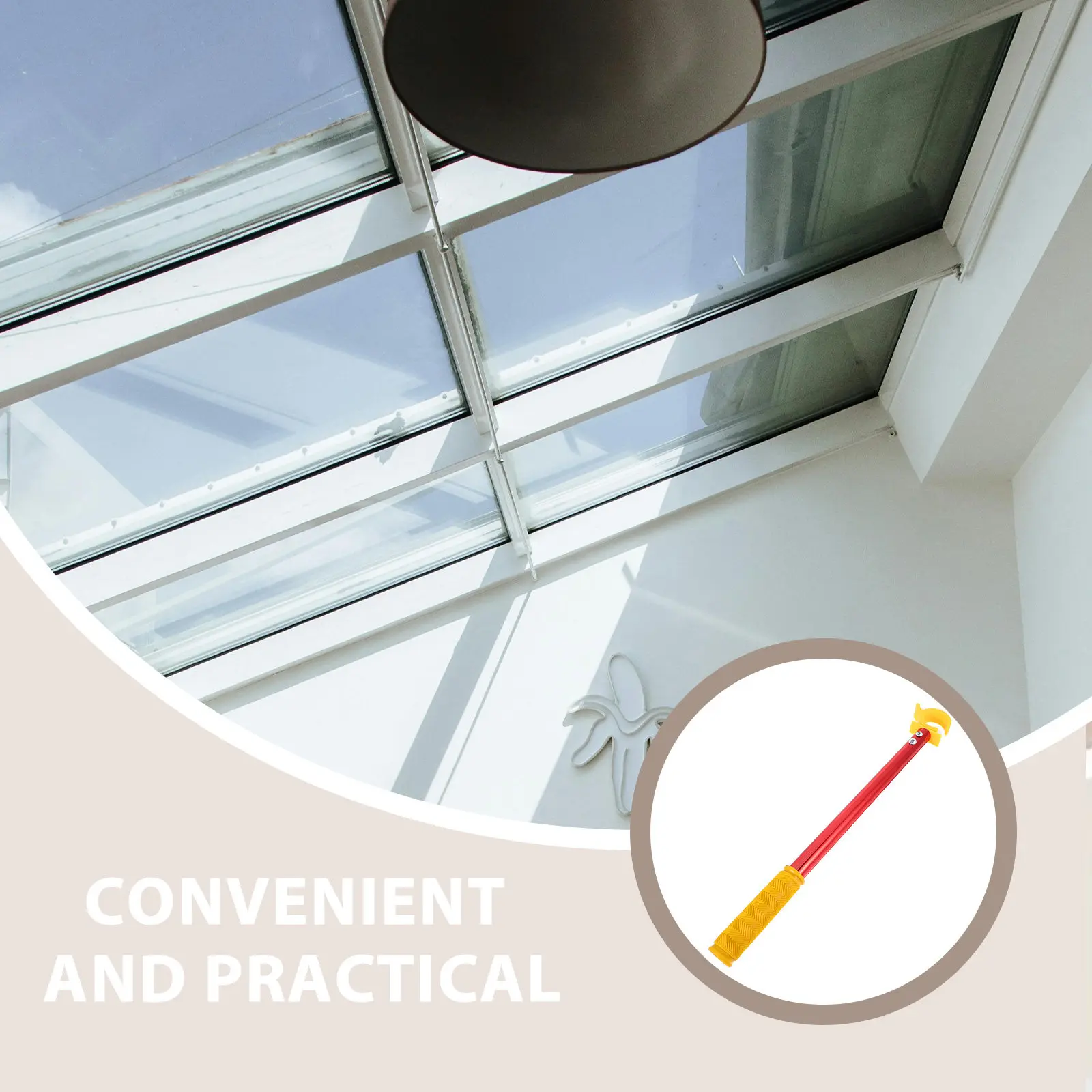 Window Opening Assistant Tool Convenient Blinds Opening Pole for Bedroom Living Room Kitchen School Indoor Outdoor Use