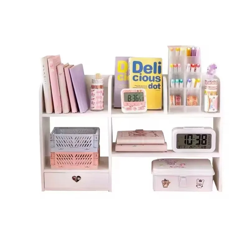 Double-Layer Desktop Organizer Rack for Office Essentials and Cosmetic Storage - view 6