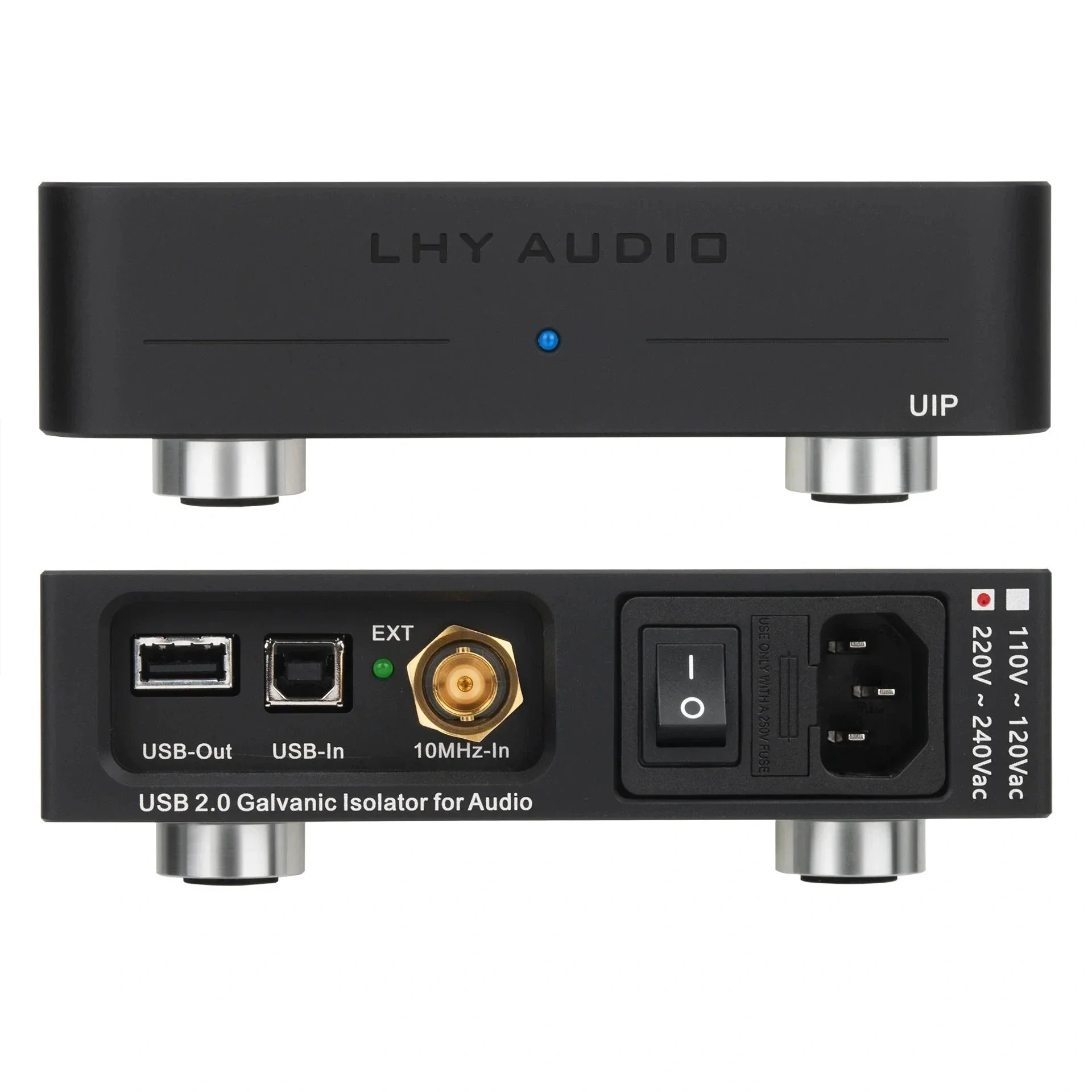 LHY Audio UIP USB 2.0 Isolator & Purifier with OCXO Reclocking High-Speed HiFi Audio Noise Filter