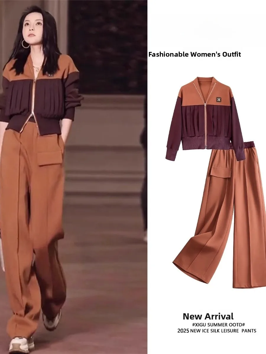 

Korean Style Fashion Set Elegant Lady Autumn Early Season Atmosphere Light Maturity One Whole INS Super Popular Reedus Set