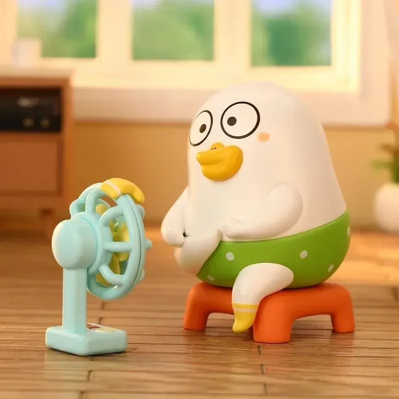 سلسلة الحياة الترفيهية من POPMART Duckyo صندوق أعمى ألعاب Kawaii أنيمي شخصية الحركة Caixa Caja مفاجأة صندوق غامض دمى الفتيات هدية