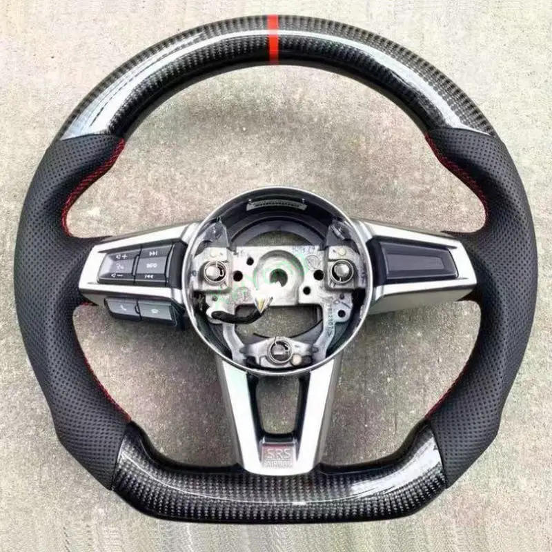 Customize 100% Carbon Fiber With Leather / Alcantara Steering Wheel For Mazda MX-5 MX5 Roadster