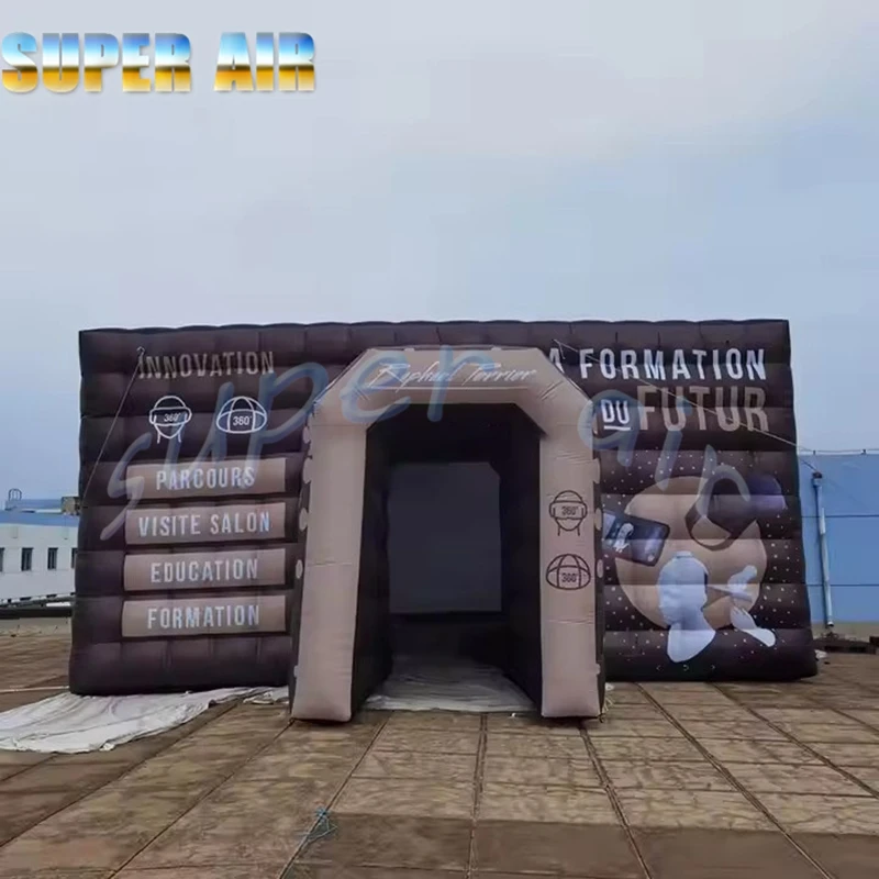 Custom Full Print Inflatable Exhibition Booth Portable Waterproof Outdoor Trade Show Advertising Inflatable Tent for