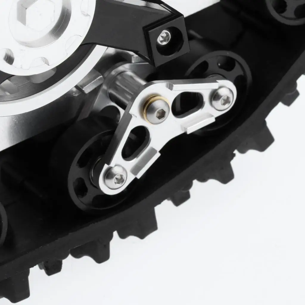 

2x 1/10 RC Crawler Car Track Snow Tire Wheel Upgrade Part for Axial SCX10 Hobby