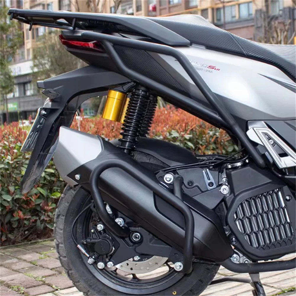 

For VOGE SR150S bumper modified rear bumper Anti fall bar exhaust pipe protection bar motorcycle rear body collision bar