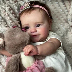 50Cm Full Body Silicone Reborn Baby Doll Maddie Hand-Detailed Painting with Visible Veins Lifelike 3D Skin Muñeca Bebe Reborn