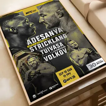 U-Ultimate Fighting Championship UFC DIY דביק פוסטר עמיד למים נייר מדבקת בית קפה בר עיצוב הבית 10 best sales פוסטרים של UFC - №9