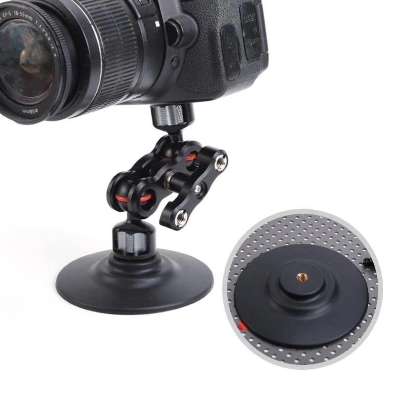 

J1HC Rubber Coated Adhesive Camera Mount Bracket For Motorcycles Car Secure Camera