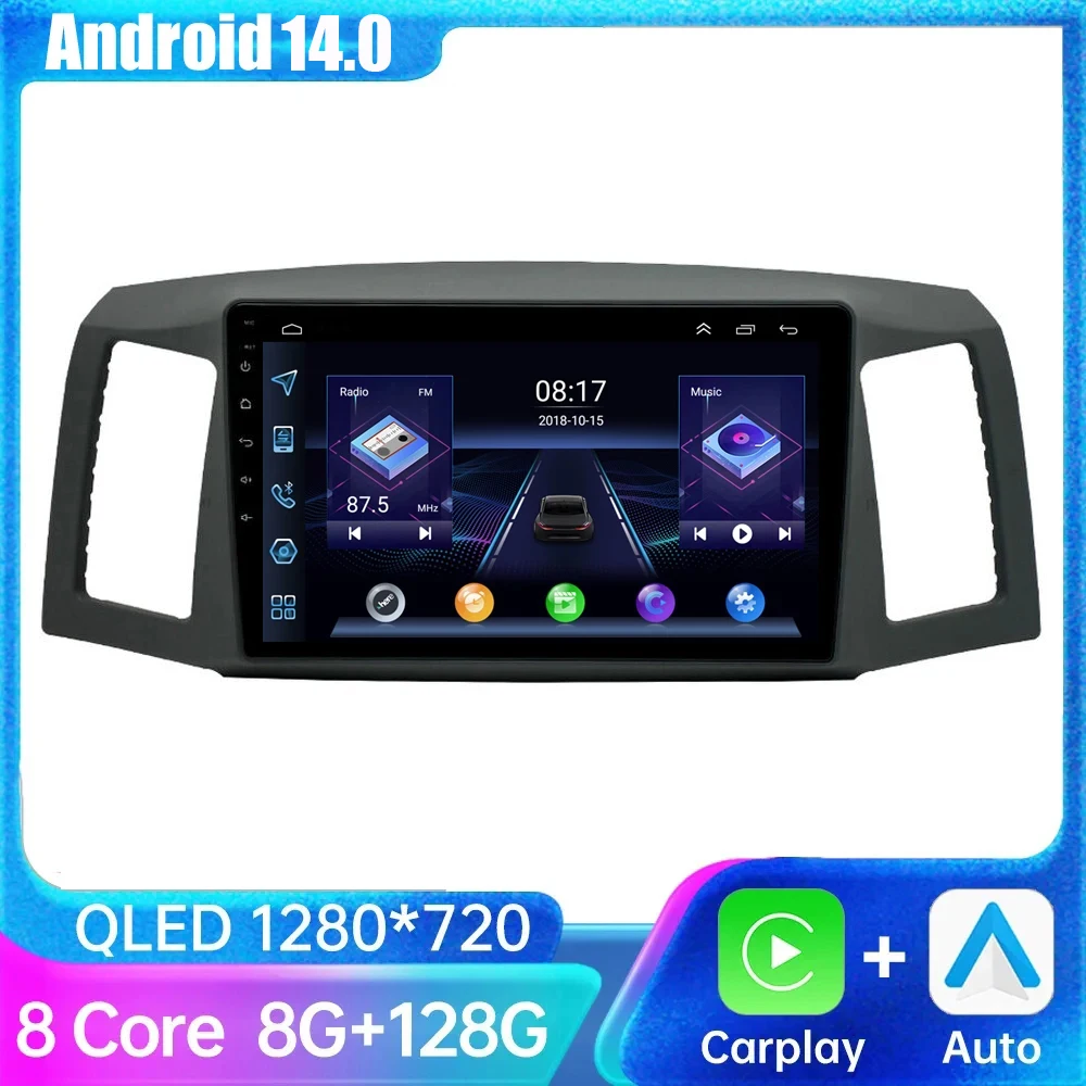 

Android 14.0 Multimedia for JEEP Grand Cherokee WK 2004-2007 Car Radio Stereo Carplay Auto GPS Navigation Head Unit Autoradio