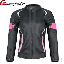 Vrouwen Motorjas Rijden Beschermende Armor Jas Zomer Winter Waterdicht Warm Meisje Kleding Anti-Botsing Slijtage JK-52