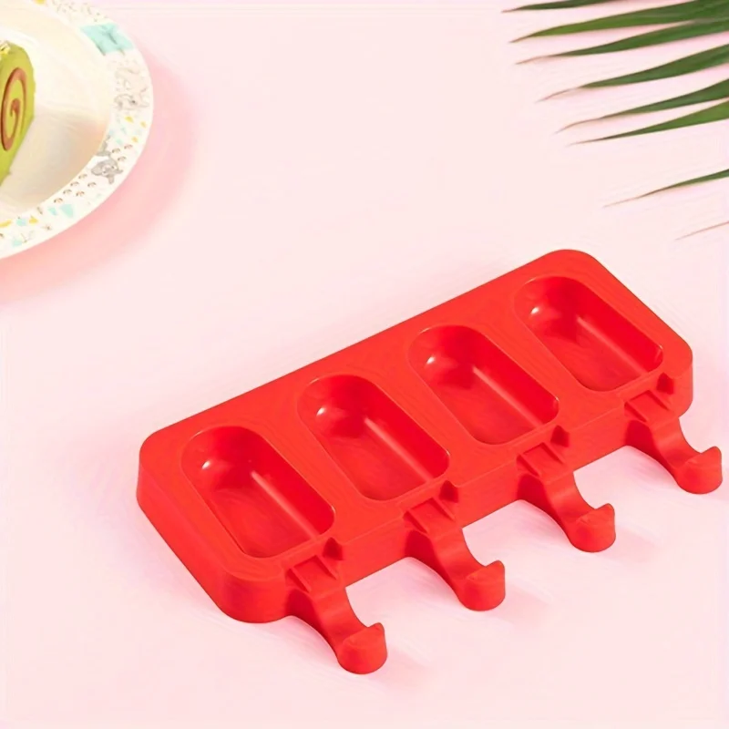 2pcs, Silicone Popsicle Mold Set with 50 Wooden Sticks - Perfect for Ice Cream, Cakesicles, and Summer Parties Ice cream mold