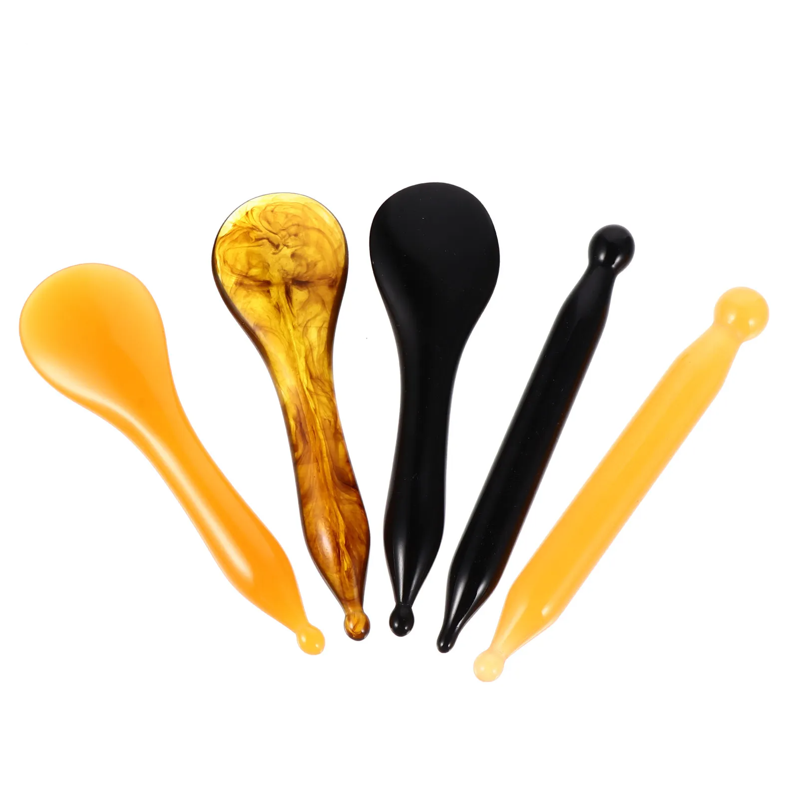 

1Set Resin Massage Scraping Bars Facial Body Guasha Tool Comfortable Safe for Neck Face Back Shoulder Leg Foot Muscle Pain
