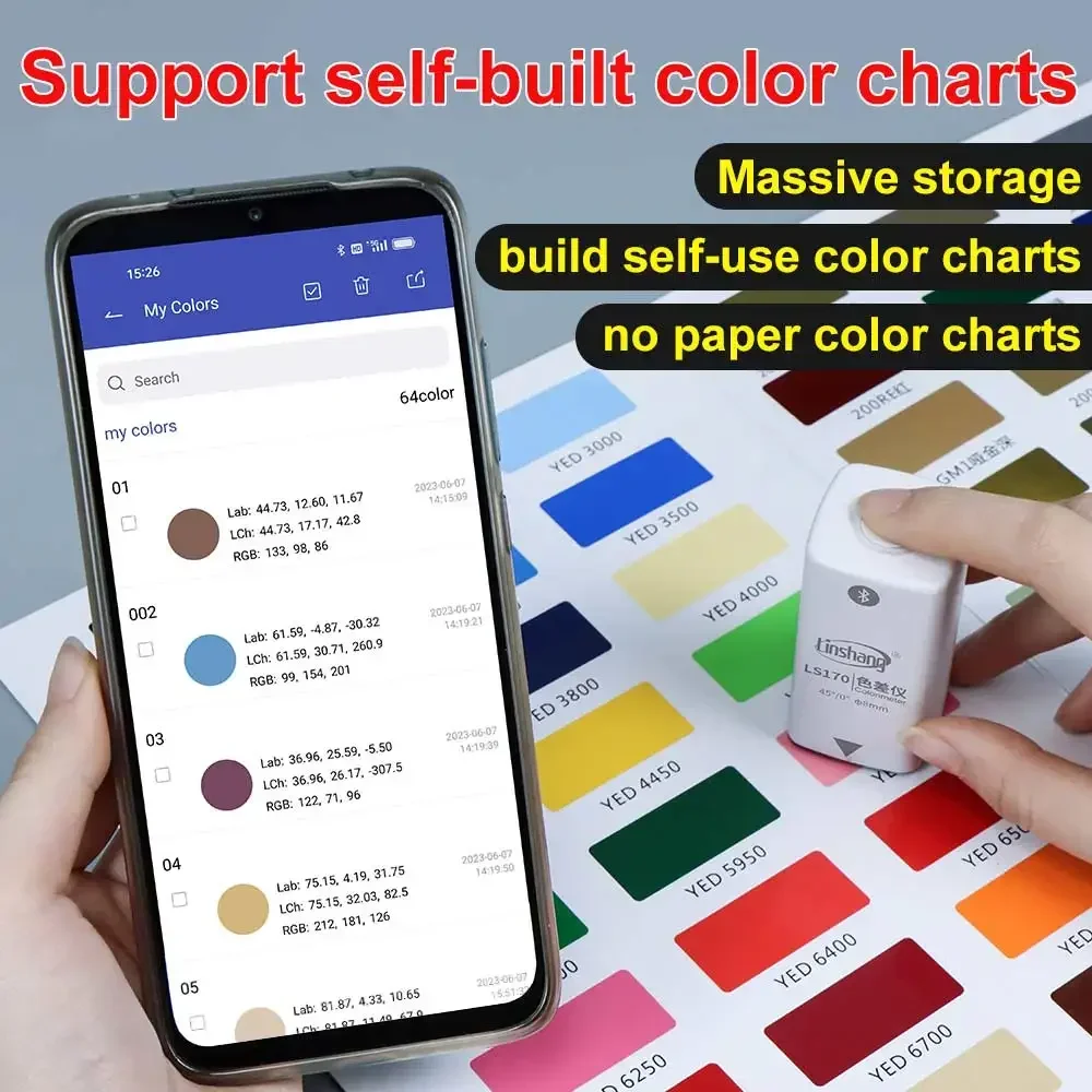 NEW Real Factory LS170 Digital Colorimeter 45/0 Pantone NCS RAL Color Matching Colorimeter for Printing With High Precision