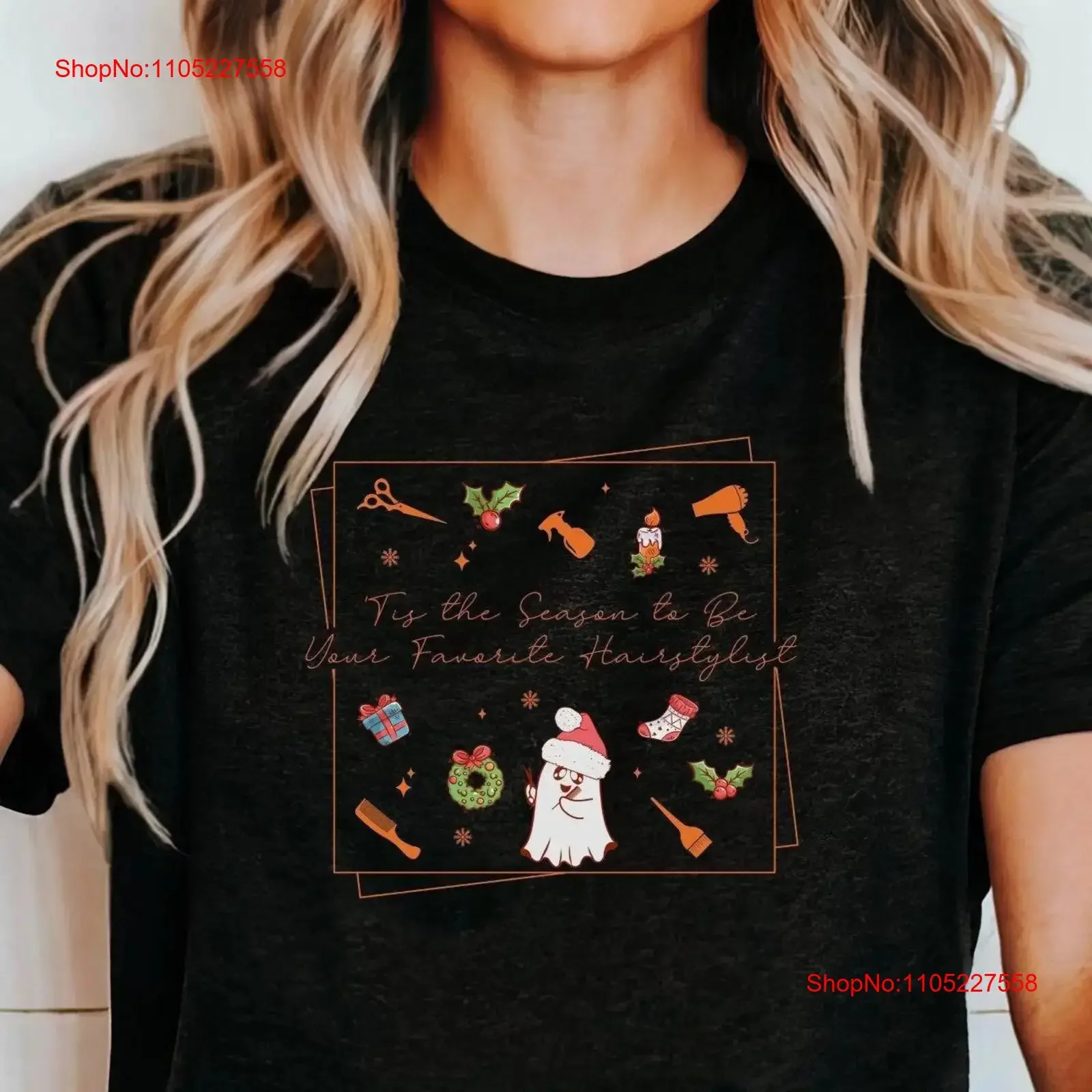 Hairstylist Hair Salon Christmas Party T Shirt Hairdresser Squad Xmas Crew Cosmetology School Sweater Festive Season vintage