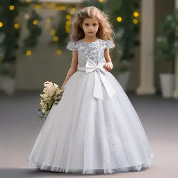 10 best sales Vestidos de noite infantis - №1