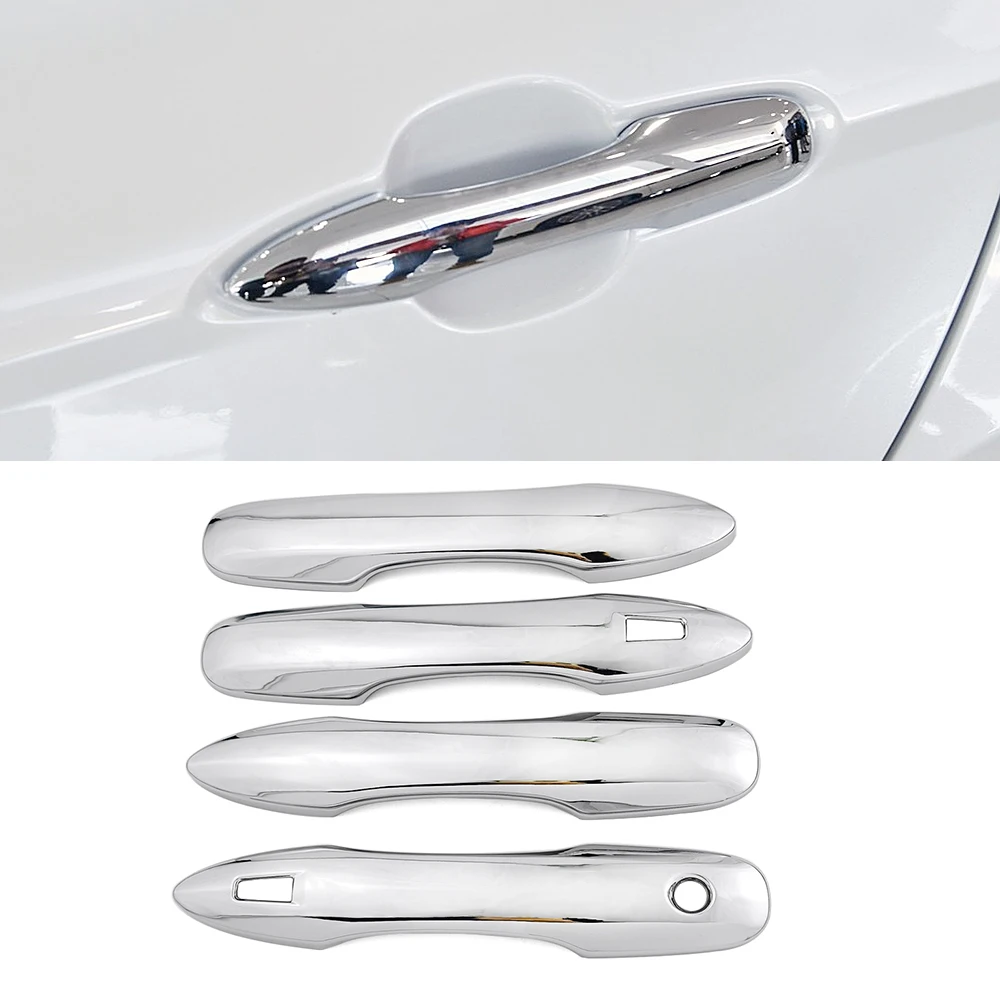 สำหรับรถยนต์โตโยต้า คัมรี่ ปี 2018-2026 โคโรลล่า ปี 2019-2025 อาวาลอน พรีอุส ฝาครอบมือจับประตูโครเมียมภายนอกรถยนต์ ป้องกันรอยขีดข่วน ตกแต่ง