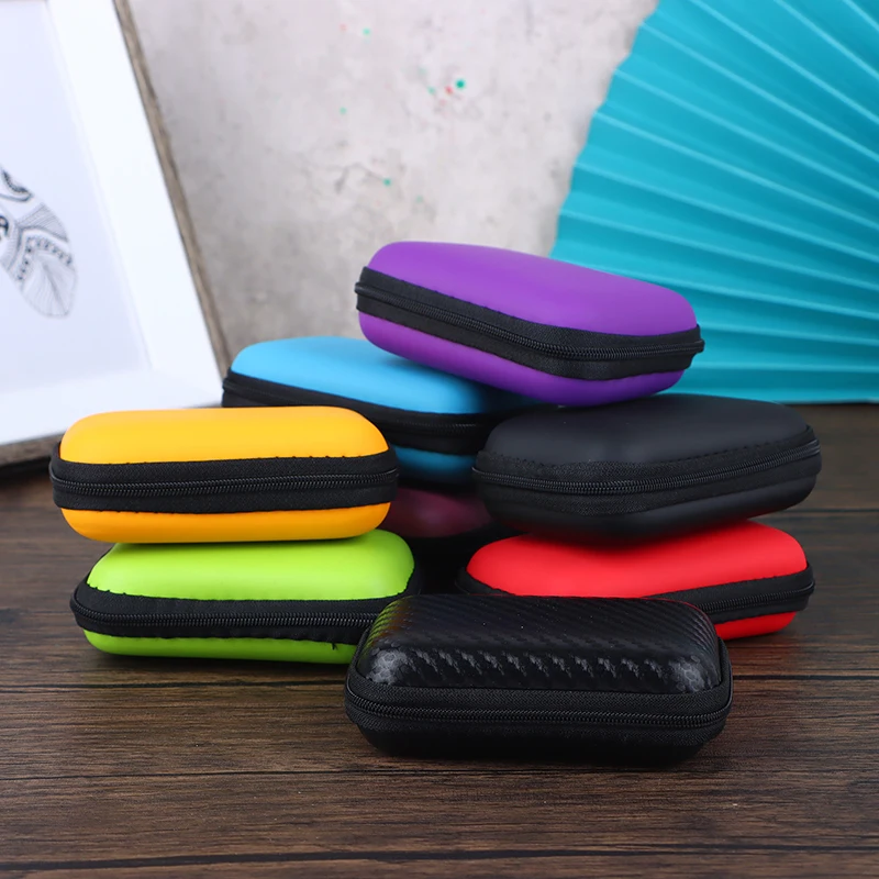1Pc Mini Camera Earphone Case Bag Earbuds Memory Card Case Organizer Storage Box Coin Purse Waterproof Digital Hard Bag EVA