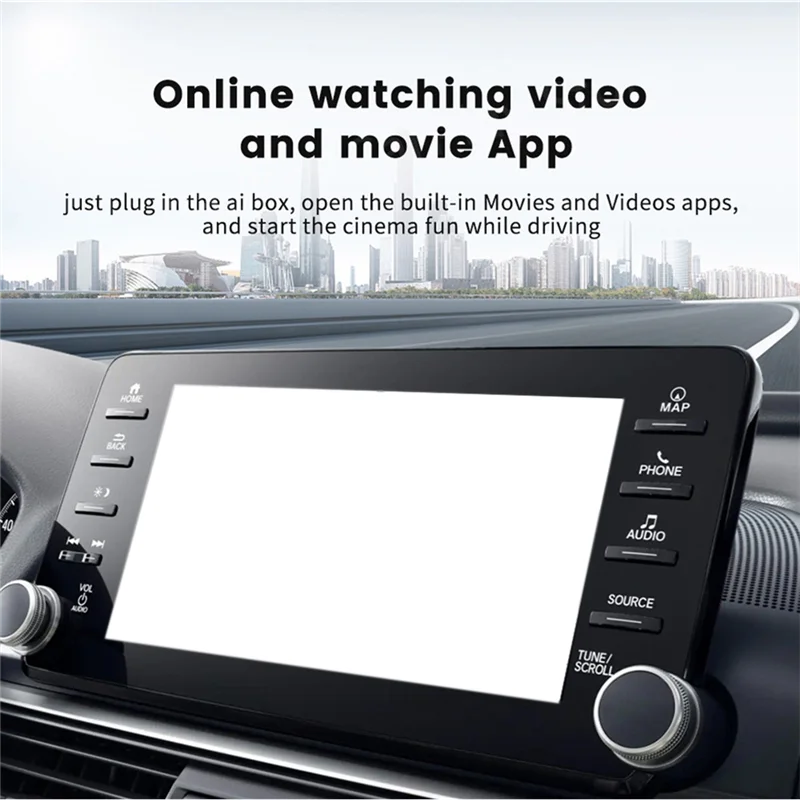 AS95-QCM6115 8Cores Android13 Wireless Carplay Ai Box unterstützt Netflix und Youtube eingebaut für Ford Benz VW Toyota