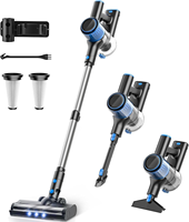 Cordless Vacuum Cleaner,3 Power Modes & LED Display, 6 in 1 Lightweight Vacuum for Hardwood Floor Carpet Pet Hair