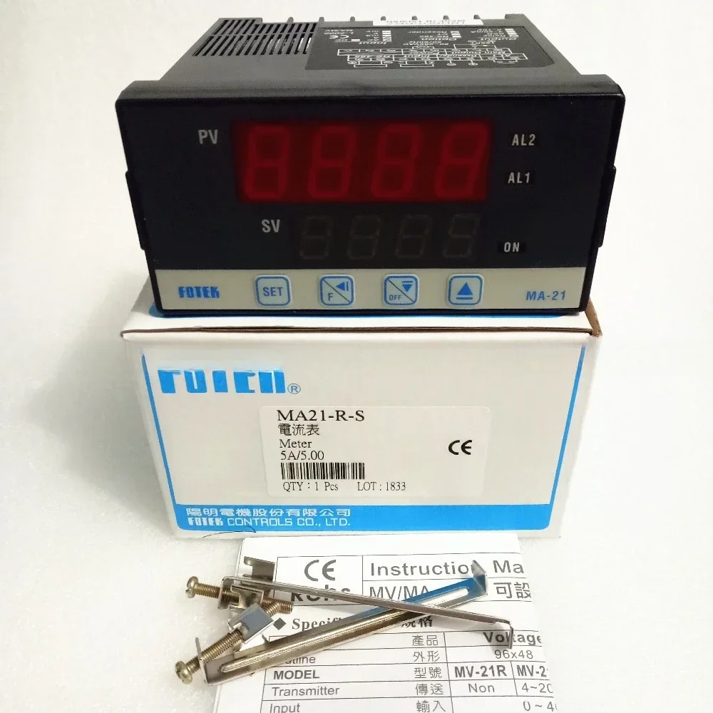 MA21-R-S FOTEK 100% ใหม่และต้นฉบับแอมป์มิเตอร์ที่ตั้งไว้ล่วงหน้า MA-21R-S