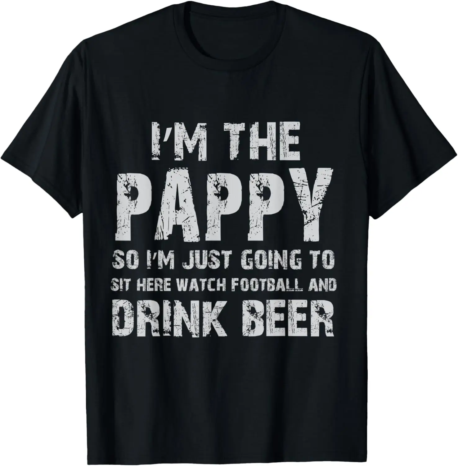 Mens For The Pappy That Enjoys Football and Beer T-Shirt