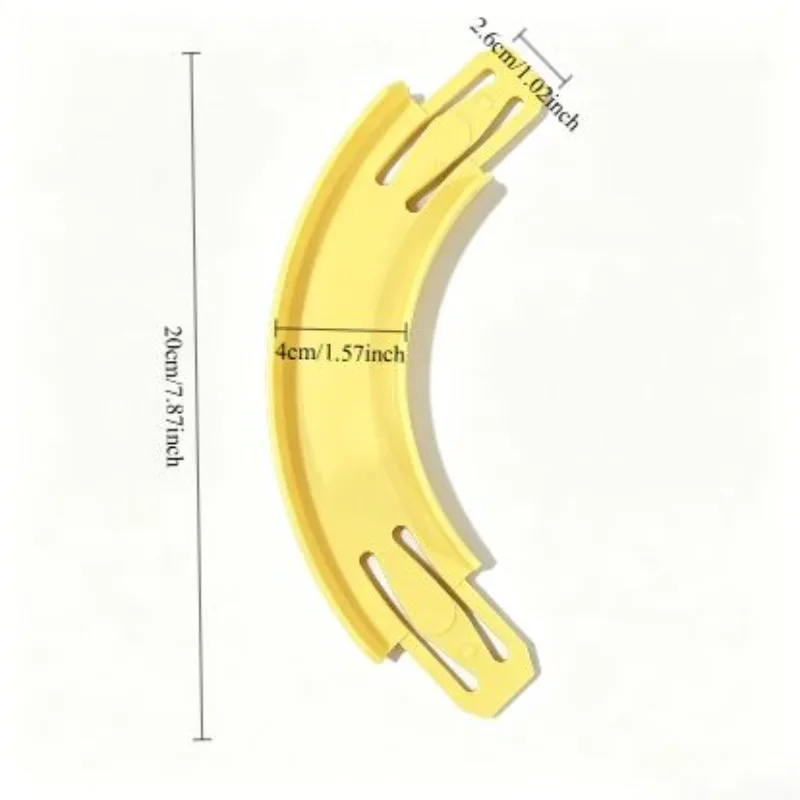 Racetrack Connectors Compatible with Hot Wheels, 90 Degree Banked Turn,  Upgrade Edition (Blue)