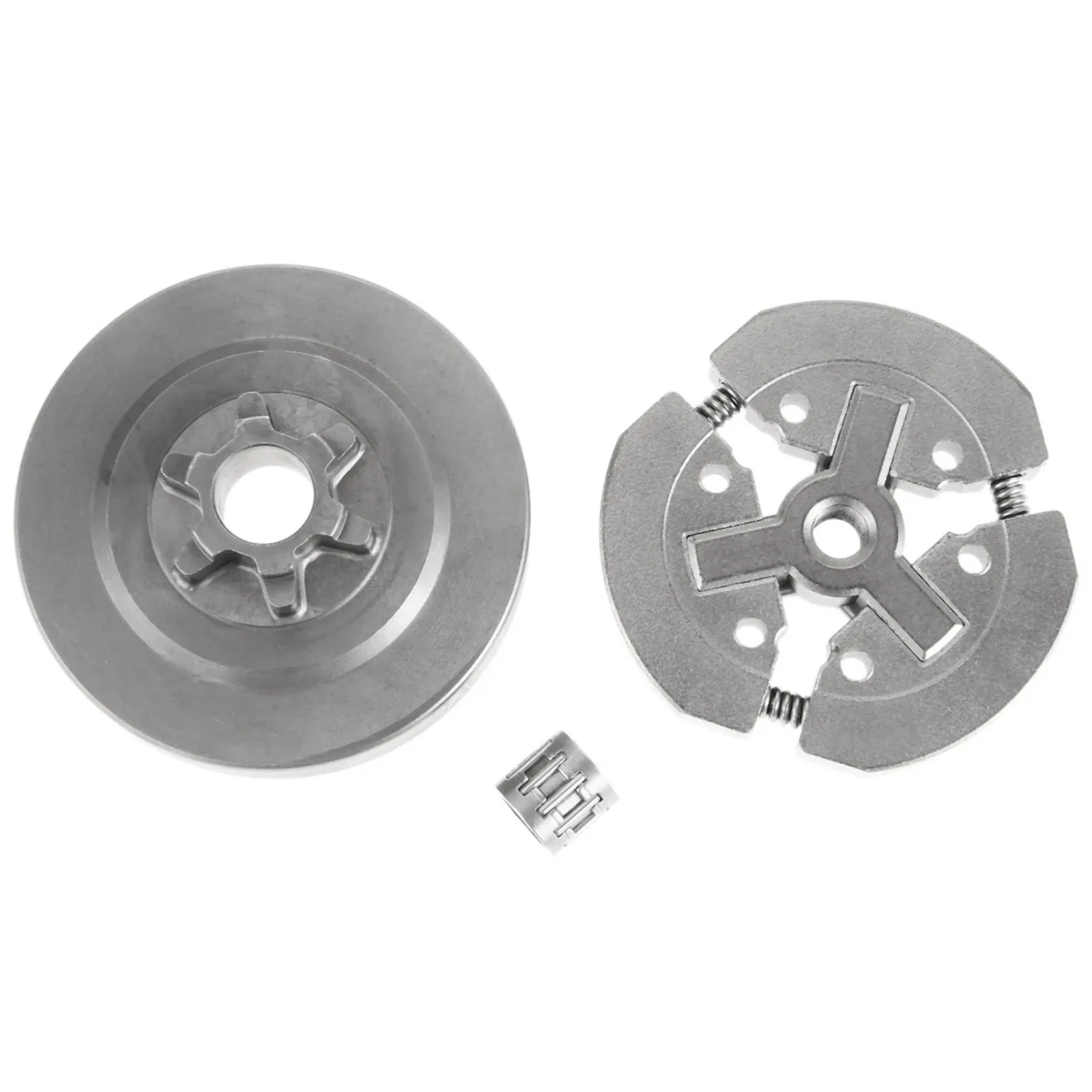 1 Set Chain Pitch 3/8 Clutch Drum & Clutch & Needle Bearing 3 in 1 Fits for Chinese Chainsaw 3800 Garden Tool Parts