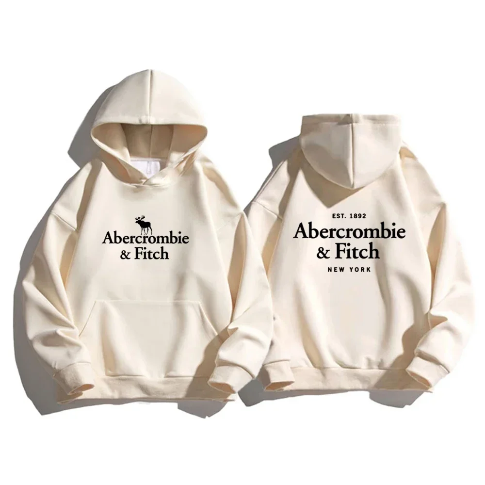 Luxury Premium Women's Hoodie Abercrombie Brand Sweatshirt Hooddy Harajuku Letter Printed Cotton Plus Size Women's Sweater