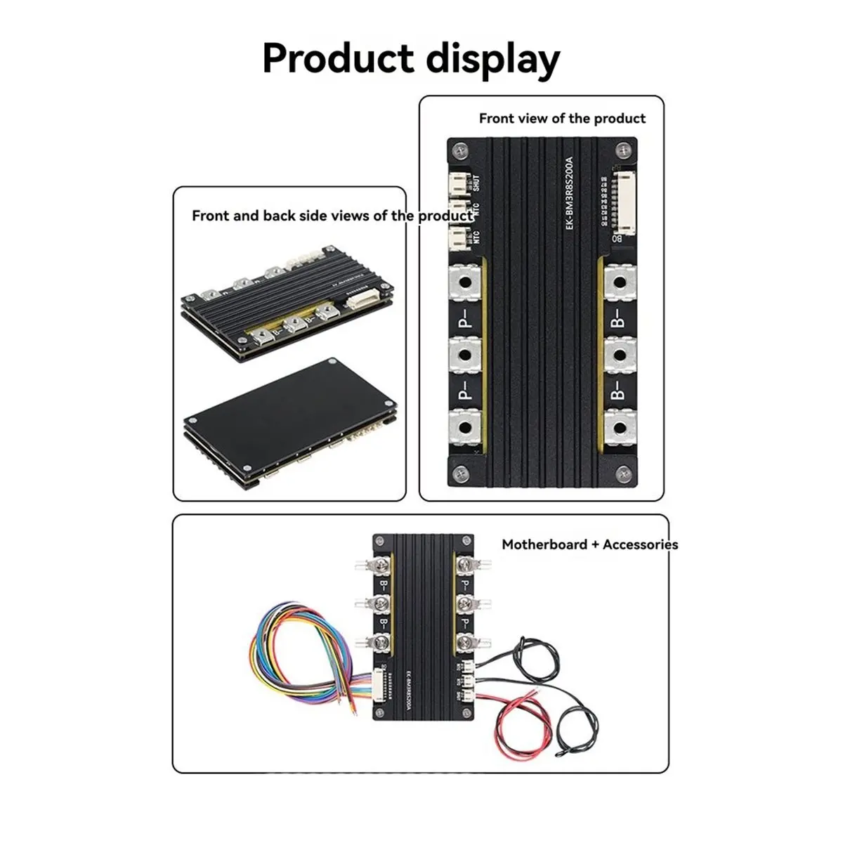 (ABDH) 3S Iron Lithium 200A Bms 200A Lithium Battery Protection Circuit Board with Balance and Peak 600A Protection Board