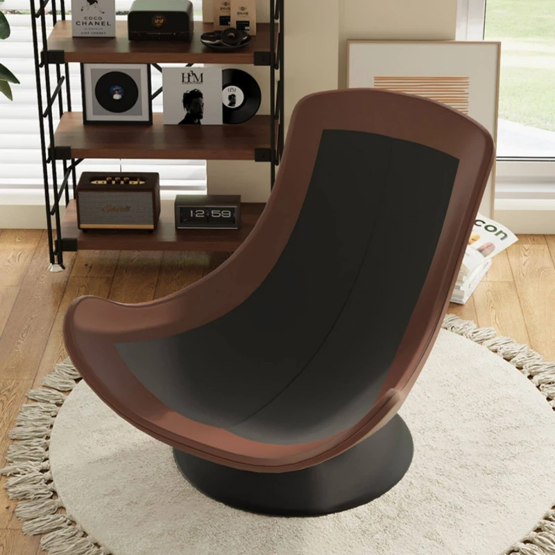 Drehbarer Balkon-Relaxsessel, moderner minimalistischer Dreh-Loungesessel, bequem, stabil, Sillas Para Salón, Wohnzimmermöbel