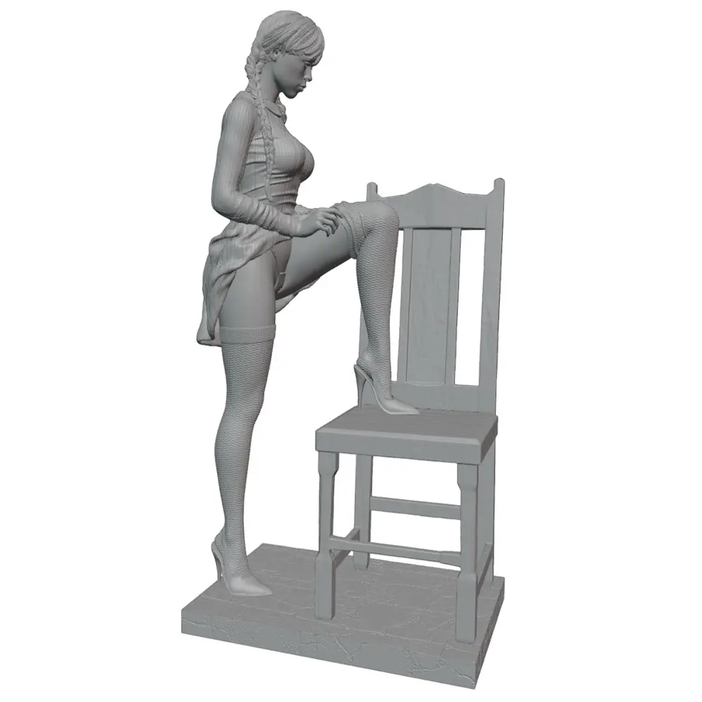 Figura de resina 75mm para modelismo y coleccionismo – Sin pintar - imagen 3
