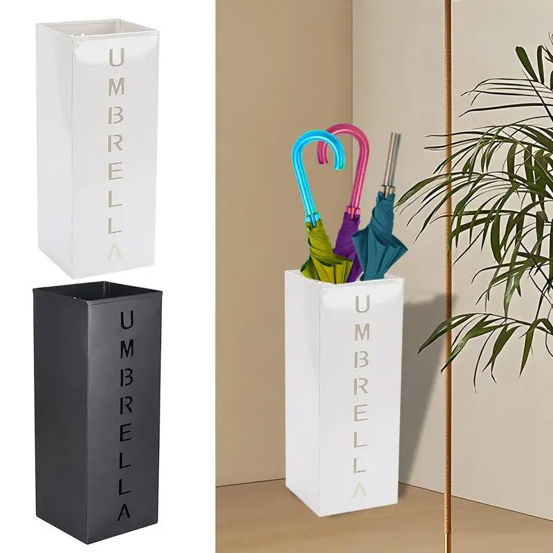 

Umbrella Stands for Entryway with Leak Hole Multifunctional Storage Holder Umbrella Storage Bucket Standing Stand for Hallway