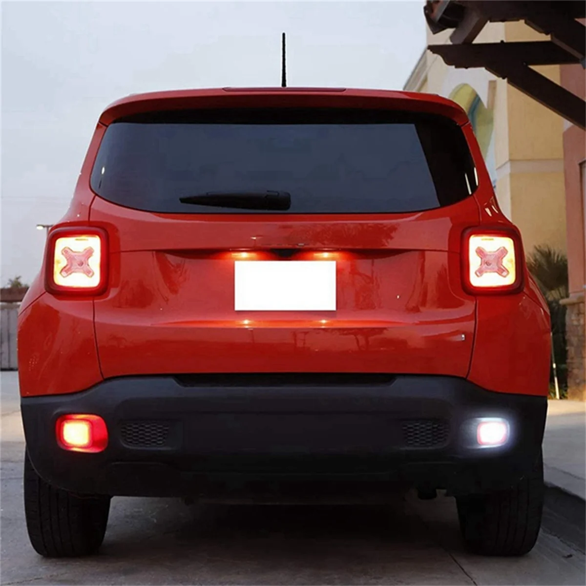 668255514AA Car Rear Right Bumper Reflector Tail Lights Brake Light for Jeep Renegade 2015-2018 Fog Lights