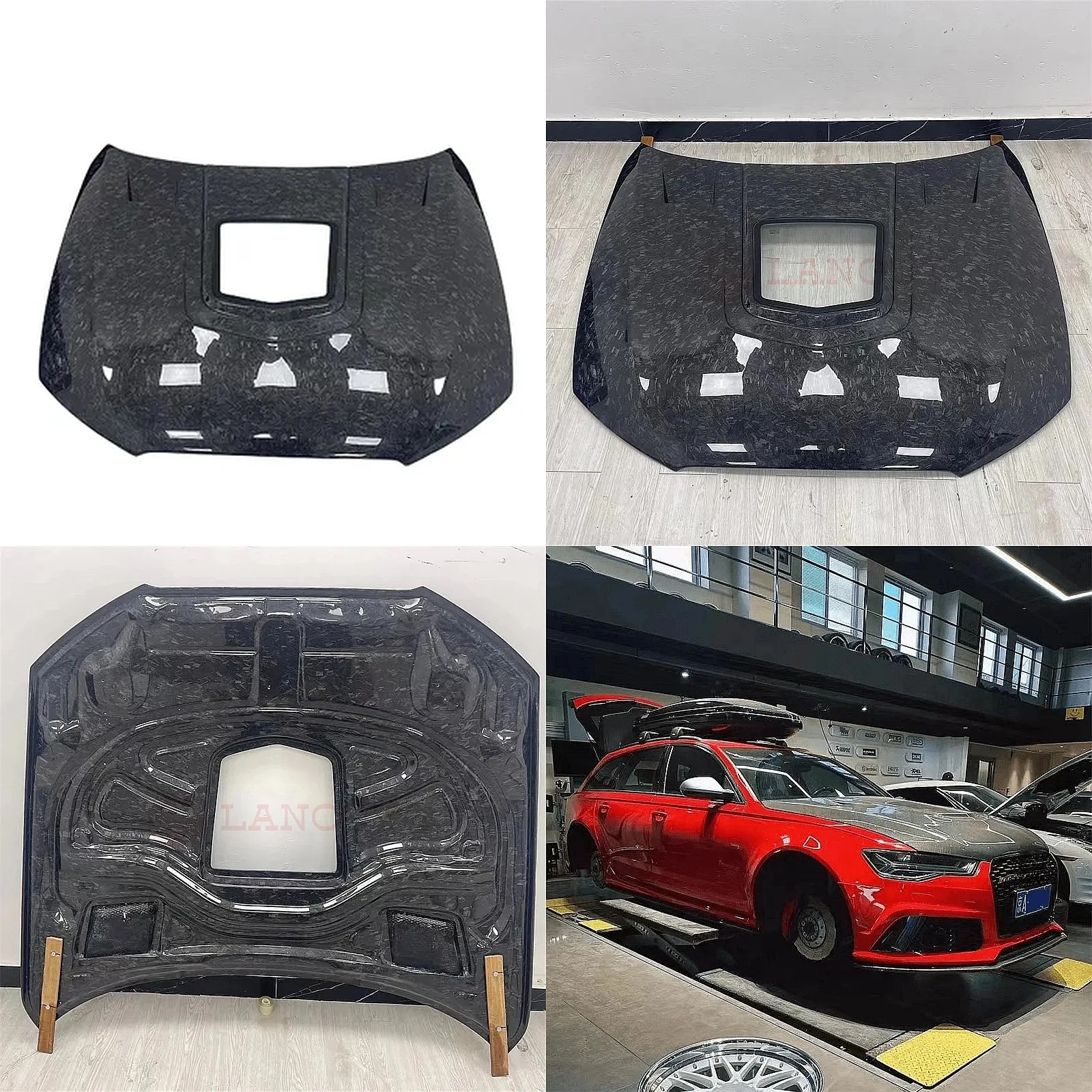 

High Quality Forged Carbon Fiber Engine Hood for Audi A6 S6 RS6 2012-2018 Bonnet
