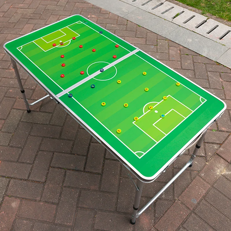 Table Magnetic Football Tactical Board 120cm Folding Portable Coach Game Training
