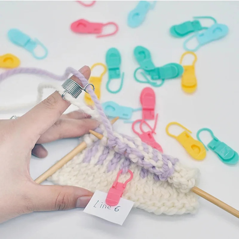 Plastic Pin Knitting Stitch Marking Tool Mixed Color Crochet Lock Marking Sewing Knitting Tool Diy Cross Stitch Tool Sewing Pins