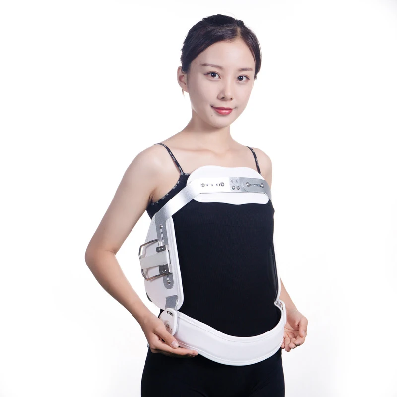 Adjustable Spinal Hyperextension Fixator A Scoliosis Fixation Support Hunchback Fixation Thoracolumbar Fracture Support White