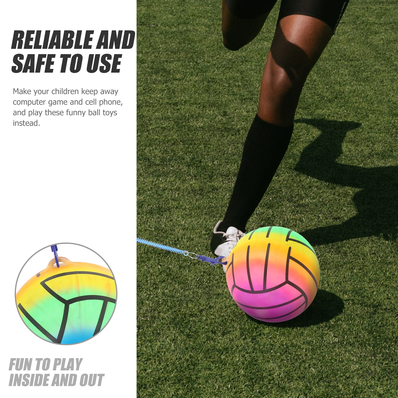 

2 Pcs Toy Inflatable Volleyball Child Kids Toys Play Pvc Bouncy Balls for Children