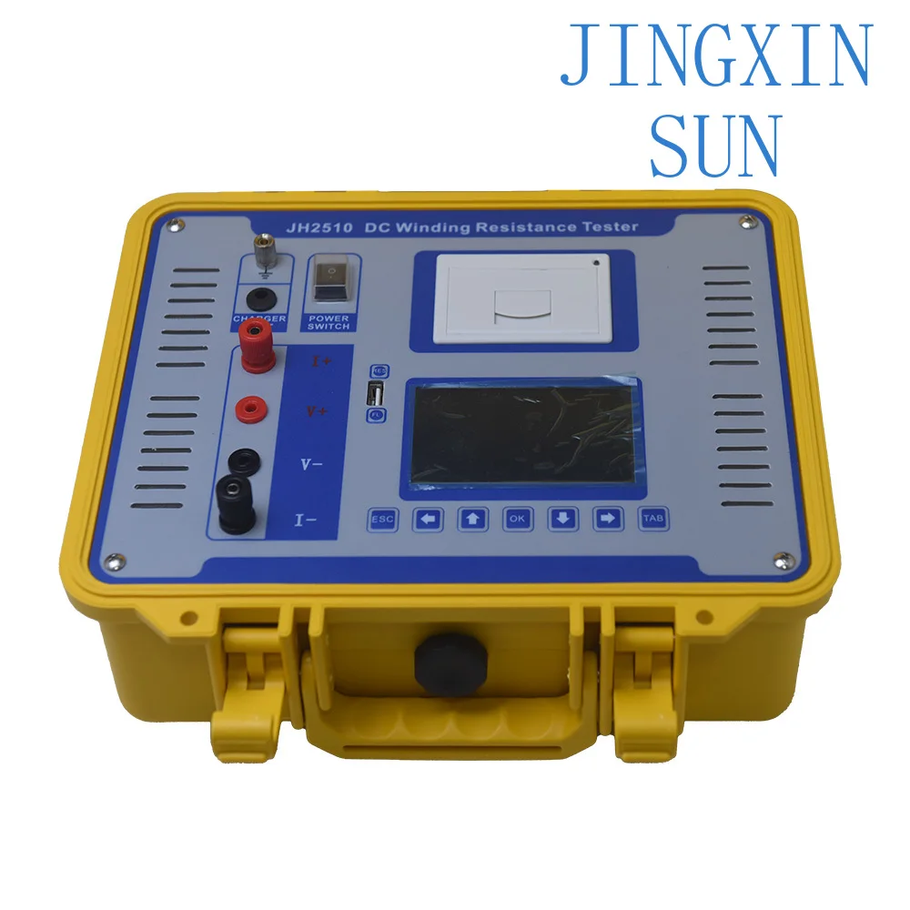 Digital display  winding resistance meter tester, including 5mA/100mA/300mA/1A/10A automatic liquid level