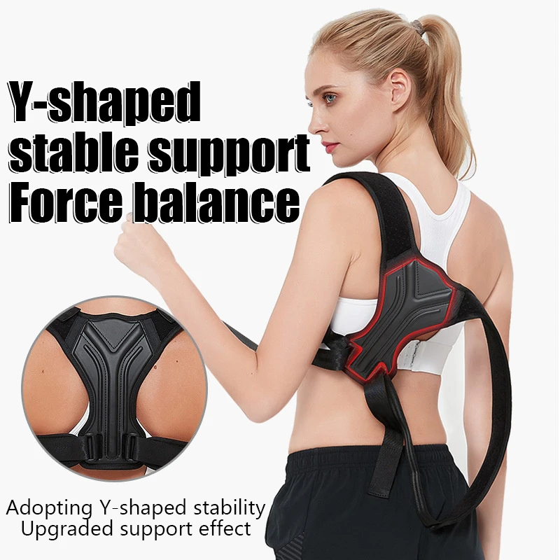 Adjustable Back Shoulder Posture Corrector Belt Clavicle Spine Support Reshape Your Body Home Office Sport Upper Back Neck Brace