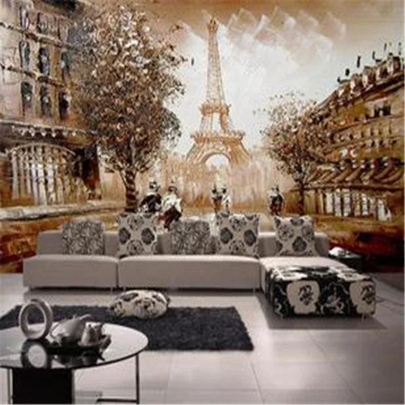 beibehang Seamless 3d stereoscopic wallpaper living room TV backdrop wall murals direct television landscape painting WALLPAPER