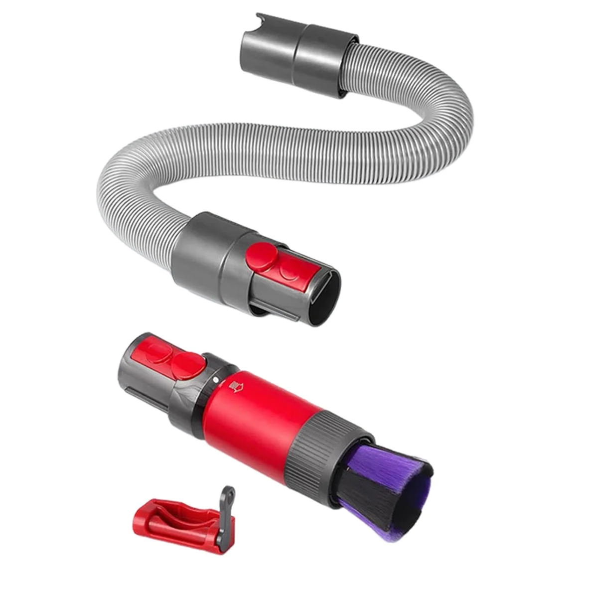 

IDS-Насадка для вакуумной щетки для Dyson V7 V8 V10 V11 V15, инструмент для чистки мягкой щетки с удлинительным шлангом и фиксатором триггера