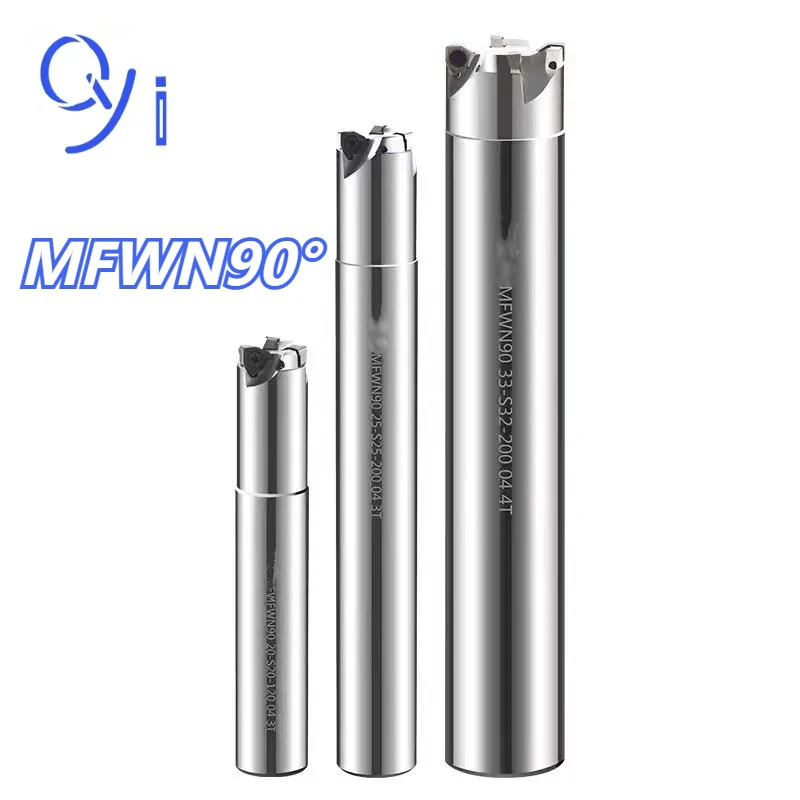 

MFWN C15 C16 C19 C20 C24 C25 2T 3T 4T Двусторонняя фреза с быстрой подачей 90 градусов Фрезерный станок с ЧПУ Держатель инструмента Wnmu 040304 Инструмент