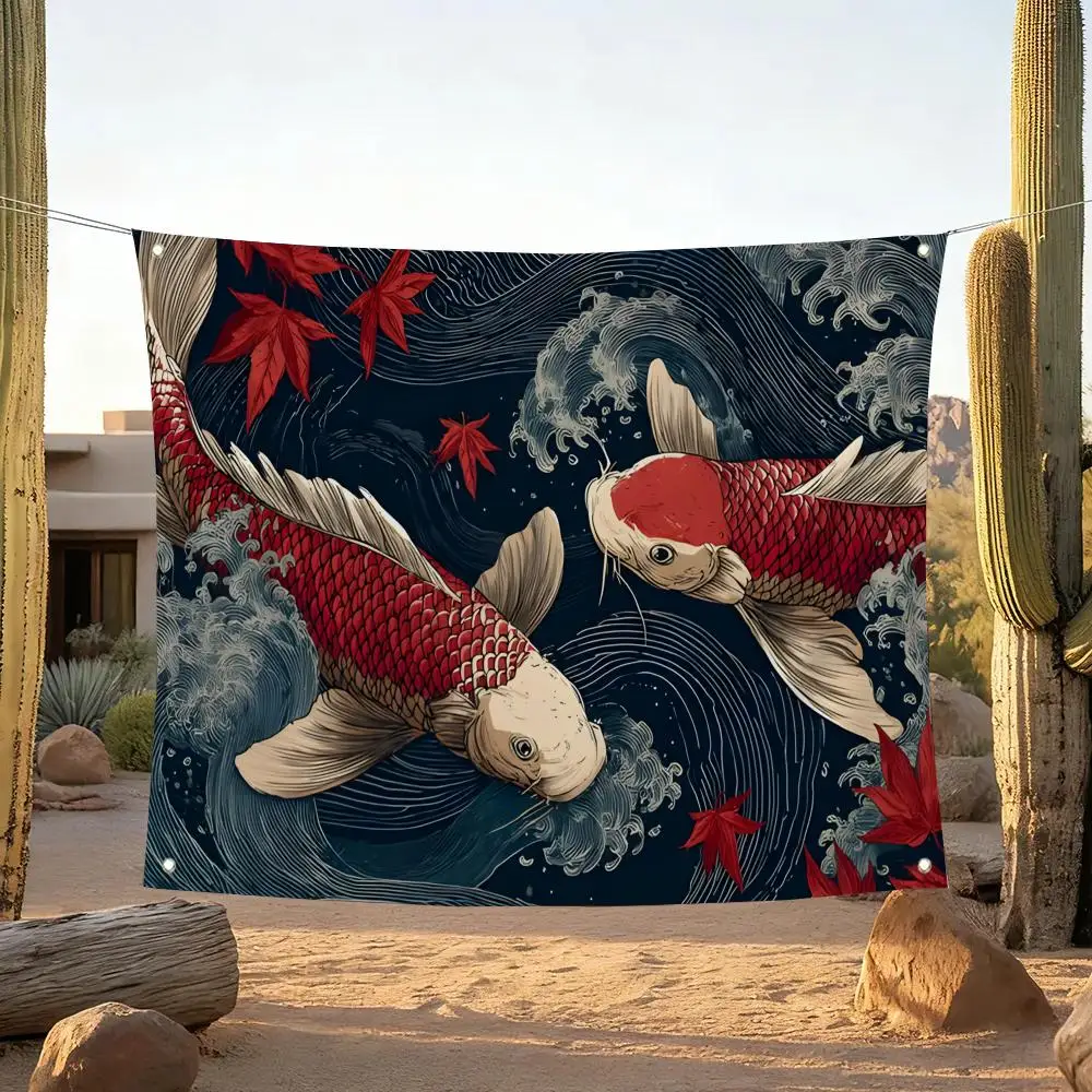 Flags Home Yard & Garden Decor Banner - Indoor Outdoor Wall Hanging Flag U-Ukiyo-eS
