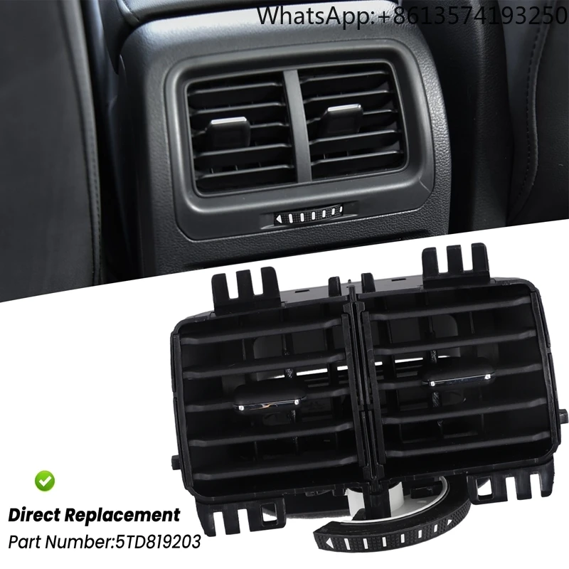 

5TD819203 Rear Armrest Box AC Vent Grille Outlet Air-Conditioning Vents For VW Touran L 2016-2021