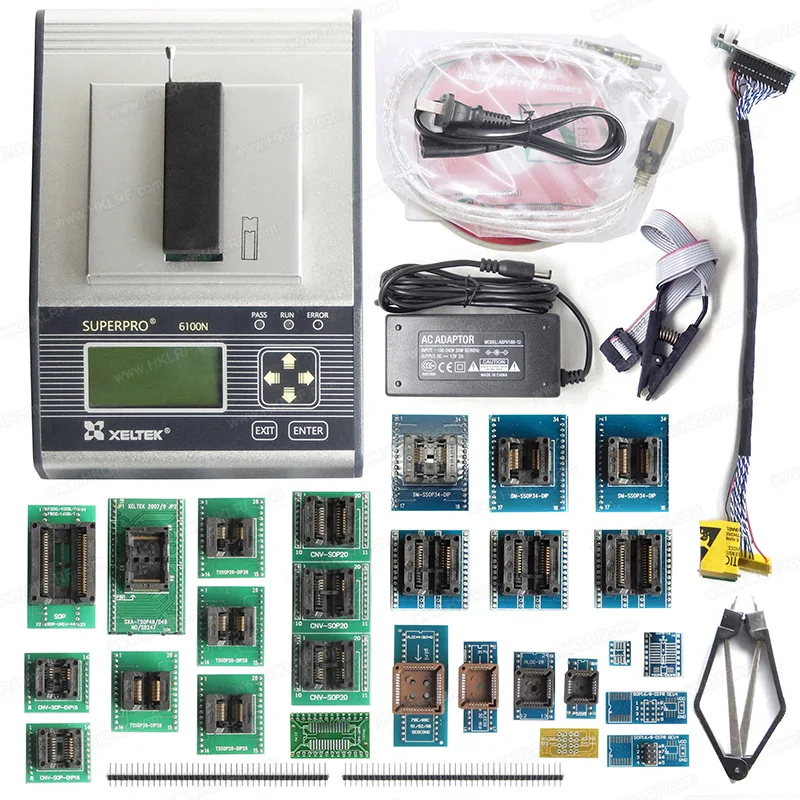 In stock 2026 XELTEK SuperPro 6100N Universal Programmer with 28 Adapters
