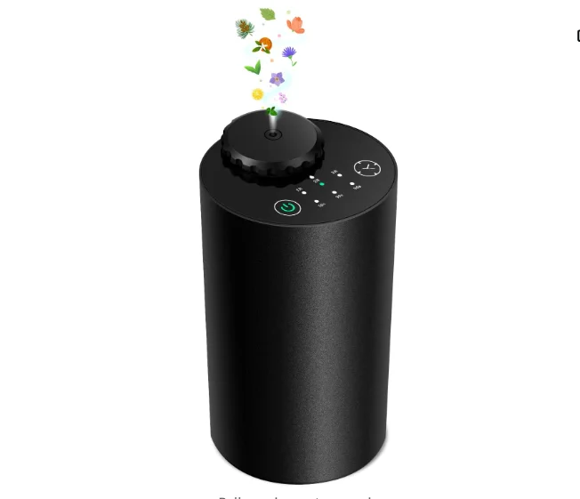Waterloze etherische olieverspreider Op batterijen werkende draadloze aromatherapie-diffuser met timing en 3 mistniveaus autoverspreider